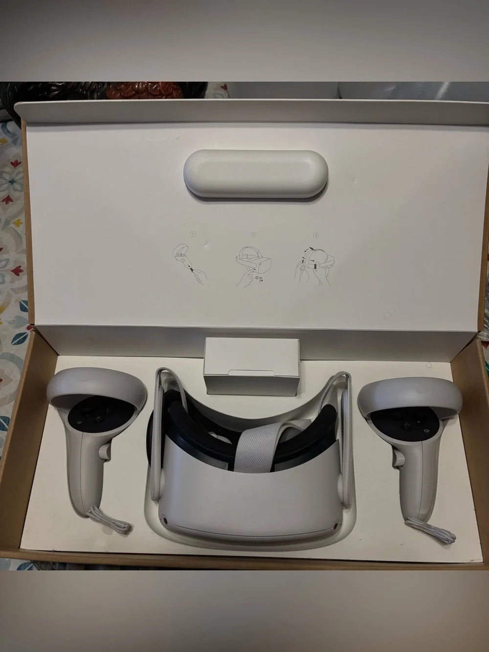 Oculus Meta Quest 2 VR Headset with Touch Controllers - White